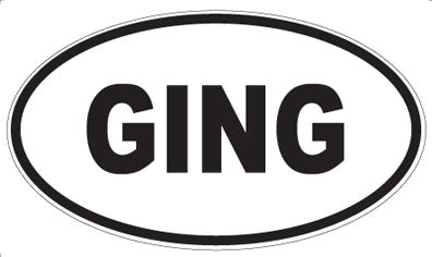 GING - Oval Magnet