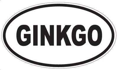 GINKGO - Oval Sticker