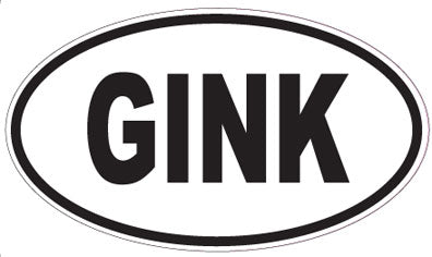 GINK - Oval Sticker