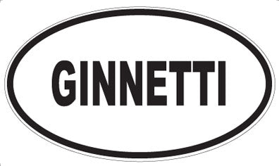 GINNETTI - Oval Magnet