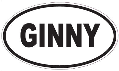 GINNY - Oval Sticker