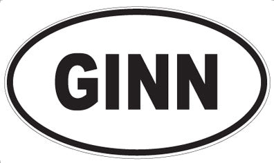 GINN - Oval Magnet
