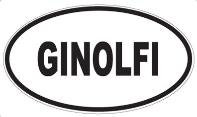 GINOLFI - Oval Sticker