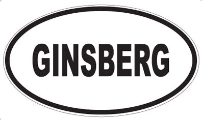 GINSBERG - Oval Magnet