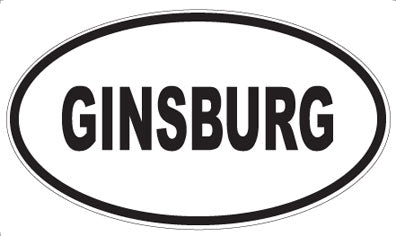 GINSBURG - Oval Magnet