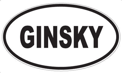 GINSKY - Oval Magnet