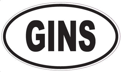 GINS - Oval Sticker