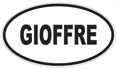 GIOFFRE - Oval Magnet