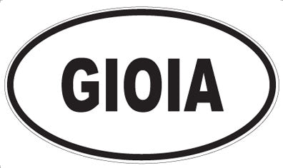 GIOIA - Oval Magnet
