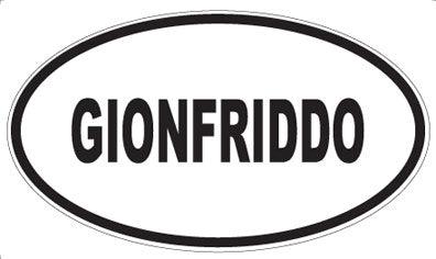 GIONFRIDDO - Oval Magnet