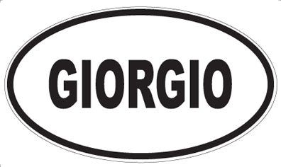 GIORGIO - Oval Magnet
