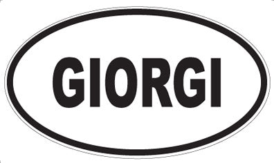 GIORGI - Oval Magnet