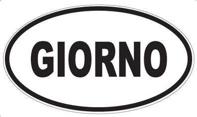GIORNO - Oval Magnet