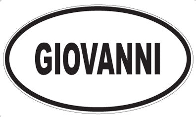 GIOVANNI - Oval Magnet