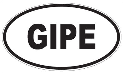 GIPE - Oval Magnet