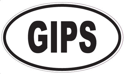 GIPS - Oval Sticker