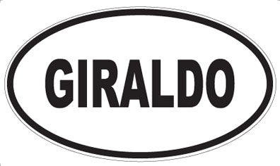 GIRALDO - Oval Magnet
