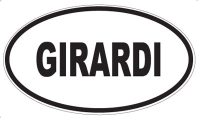 GIRARDI - Oval Magnet