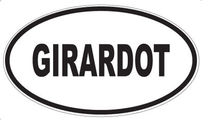 GIRARDOT - Oval Magnet
