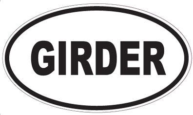 GIRDER - Oval Sticker