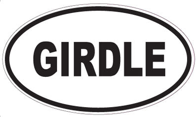 GIRDLE - Oval Sticker