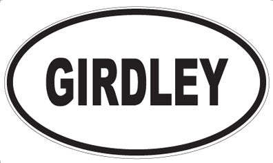 GIRDLEY - Oval Sticker