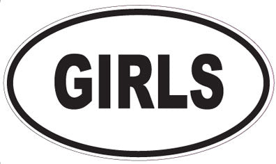 GIRLS - Oval Sticker