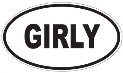 GIRLY - Oval Sticker