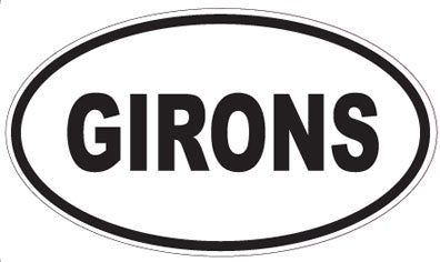 GIRONS - Oval Sticker