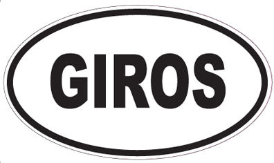 GIROS - Oval Sticker