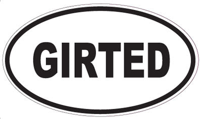 GIRTED - Oval Sticker