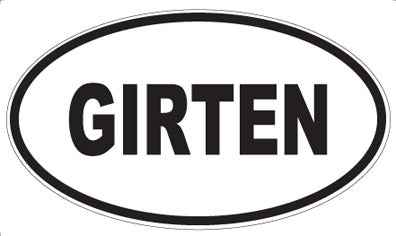 GIRTEN - Oval Magnet