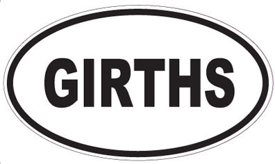 GIRTHS - Oval Sticker