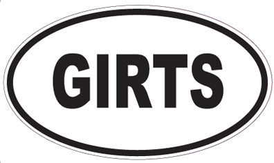 GIRTS - Oval Sticker