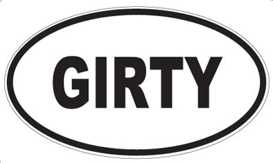 GIRTY - Oval Magnet