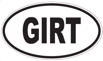 GIRT - Oval Sticker