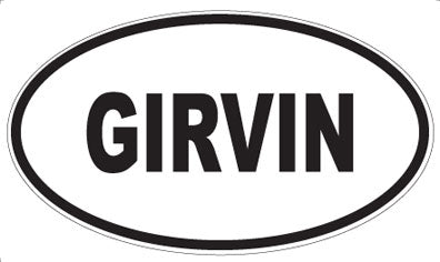 GIRVIN - Oval Magnet