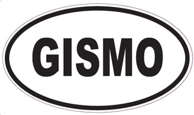 GISMO - Oval Sticker