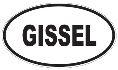 GISSEL - Oval Magnet