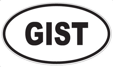 GIST - Oval Magnet