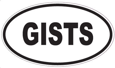GISTS - Oval Magnet