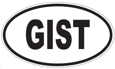 GIST - Oval Sticker