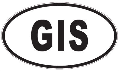 GIS - 3 Letter Initials Oval Magnet