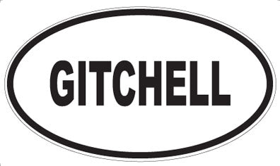 GITCHELL - Oval Magnet