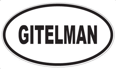 GITELMAN - Oval Magnet