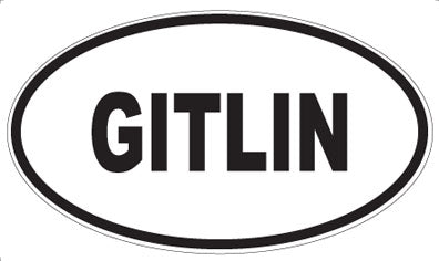 GITLIN - Oval Magnet