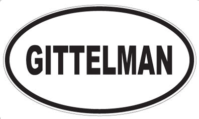 GITTELMAN - Oval Magnet