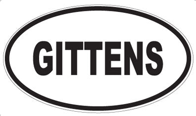 GITTENS - Oval Magnet