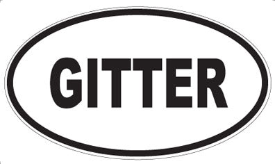 GITTER - Oval Sticker