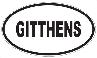 GITTHENS - Oval Magnet
